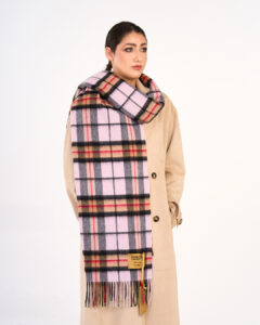 text: It-girl designer cashmere scarves
