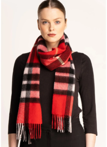 Scarf DC Red from Scott Cashmere