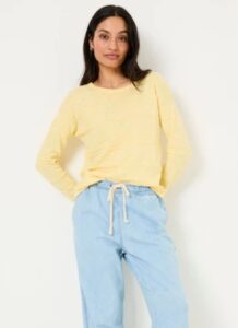 FatFace Isabelle Yellow Knitted Jumper 