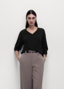 Pure Merino Wool V-Neck Jumper 